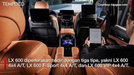 Lexus LX 600 Segera Diboyong ke Indonesia, Ini Perkiraan Harganya