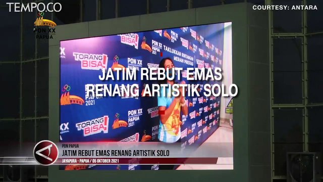 Jawa Timur Berhasil Raih Medali Emas Renang Artistik Solo Putri