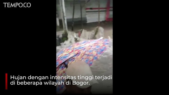 Hujan Deras Sebabkan Banjir di Tanah Sereal Kota Bogor