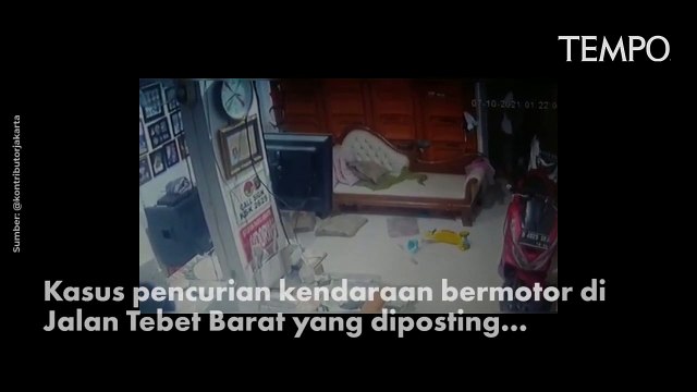 Ramai Aksi Curanmor terekam CCTV, Polda Metro Jaya: Kasus Curanmor Meningkat Selama Pandemi