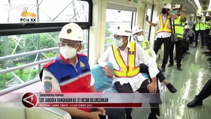 LRT Rangkaian Ke-31 Diluncurkan, Waktu Kedatangan Tiap 3 Menit Sekali