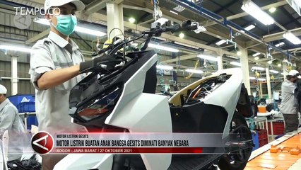 Motor Listrik Buatan Anak Bangsa, Gesits Diminati Banyak Negara