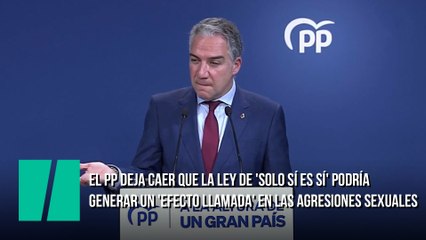 El PP deja caer que la ley de 'solo sí es sí' podría generar un 'efecto llamada' en las agresiones sexuales