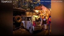 Rem Blong, Truk Kontainer di Jalan Salatiga Sidomukti Hantam Sejumlah Kendaraan