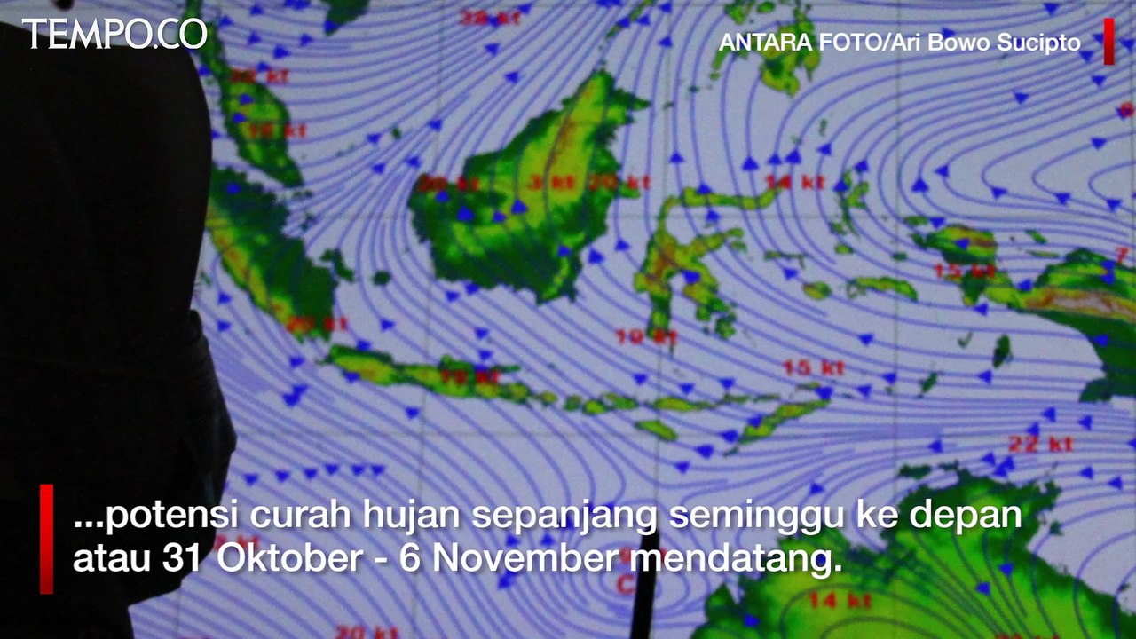 Potensi Hujan Lebat, BMKG Minta 6 Provinsi Siaga Banjir Awal November