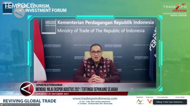 Nilai Ekspor Indonesia Agustus 2021 Tertinggi Sepanjang Sejarah