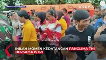 Potret Panglima TNI dan Ibu Hetty Beri Semangat ke Warga Terdampak Gempa Cianjur