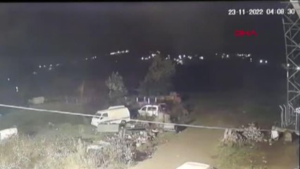 DEPREM ANINDAKİ IŞIK PATLAMASI GÜVENLİK KAMERASINDA