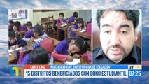 Alcalde, Jhonny Fernández, anunció la entrega de un bono solidario estudiantil de Bs. 100 para el ciclo inicial y primaria de colegio fiscales y de convenio.