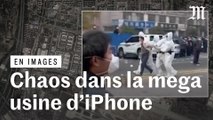 Chine : les images des manifestations dans la plus grande usine d’Iphone au monde