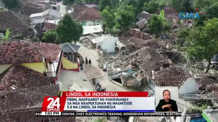 PBBM, Nagpaabot ng pakikiramay sa mga naapektuhan ng magnitude 5.6 na lindol sa Indonesia | 24 Oras