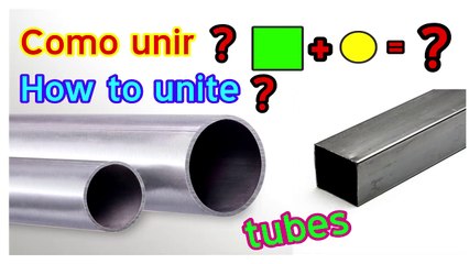  how to join a round tube to a square ❎