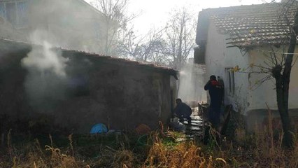 Odunlukta çıkan yangın büyümeden kontrol altına alındı