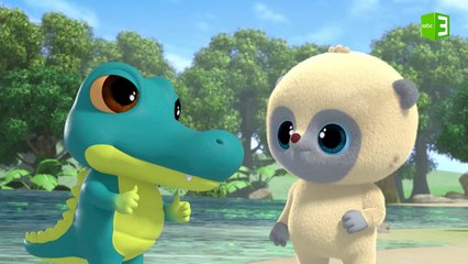 أنثي التمساح تفقد قلادتها في النهر 