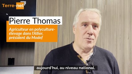 Pierre Thomas, président du Modef, présente les grandes orientations du syndicat pour les années à venir