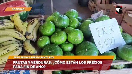 Frutas y verduras: ¿Cómo están los precios para fin de año?
