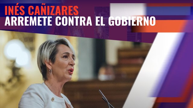 La portavoz de Vox en el Congreso, Inés Cañizares, arremete contra el gobierno por pactar los presupuestos con Bildu y ERC