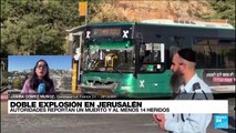 Informe desde Jerusalén: explosiones en paradas de autobús dejaron dos muertos y decenas de heridos