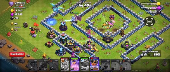 Titan League 3 star attack - Clash of Clans