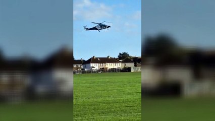 Air ambulance lands in Gravesend