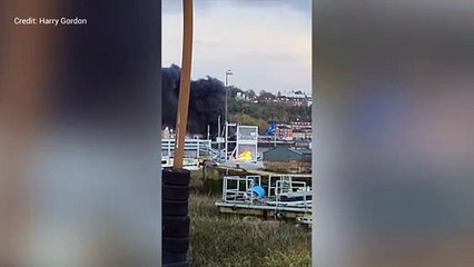 The boat fire at Strood Yacht Club