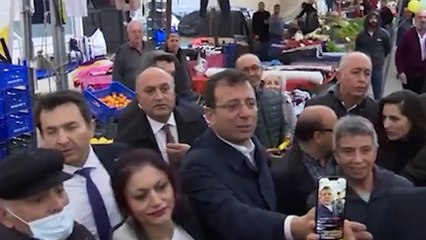Pazarda şiddet gören kadın İmamoğlu'ndan yardım istedi