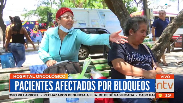 Pacientes del oncológico se ven afectados por los bloqueos y piden a la población tolerancia