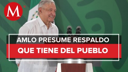 Están "dale, dale, amuele y amuele": AMLO recuerda a opositores él 70% de apoyo que tiene