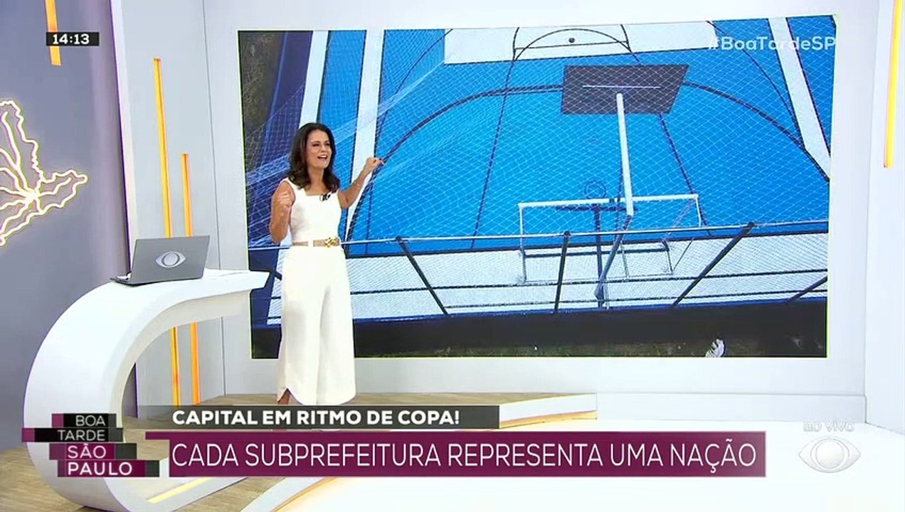 Projeto enfeita quadras esportivas com cores de nações que estão na Copa 23/11/2022 15:43:29