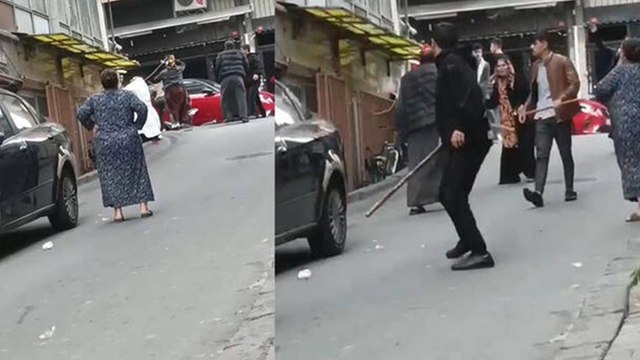 Fatih'te yabancı uyruklu iki grup arasında bıçaklı sopalı kavga: 4 yaralı