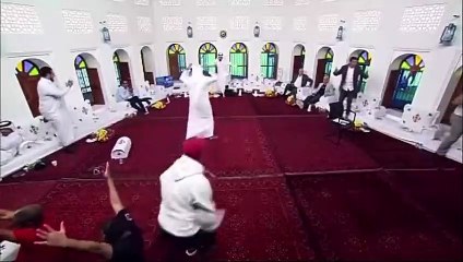 احتفال تاريخي لـ ناصر الشمراني وخالد جاسم بعد فوز السعودية 