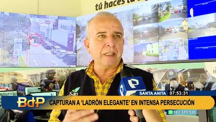 Capturan a 'ladrón elegante' que vestía terno para pasar desapercibido al robar