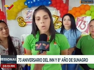 Trujillo | MINPPAL celebra el 78º aniversario del INN y reconoce la labor de sus trabajadores