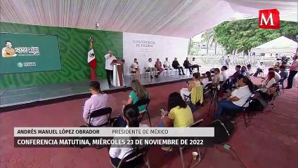 En la marcha en defensa del INE “hubo mucho robo de carteras”, bromea AMLO