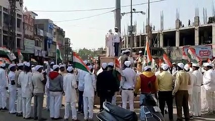 कांग्रेस सेवादल ने निकाली भारत जोड़ो यात्रा