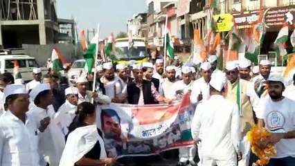 कांग्रेस सेवादल ने निकाली भारत जोड़ो यात्रा