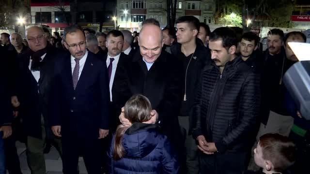 Bakanlar Soylu ve Kasapoğlu, deprem bölgesinde incelemelerde bulundu