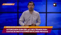 Autorizaron suba del 45% en 2 tramos para cuotas de instituciones escolares privadas