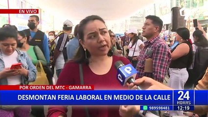 Feria laboral en Gamarra: desmontarán infraestructura ante la protesta de comerciantes