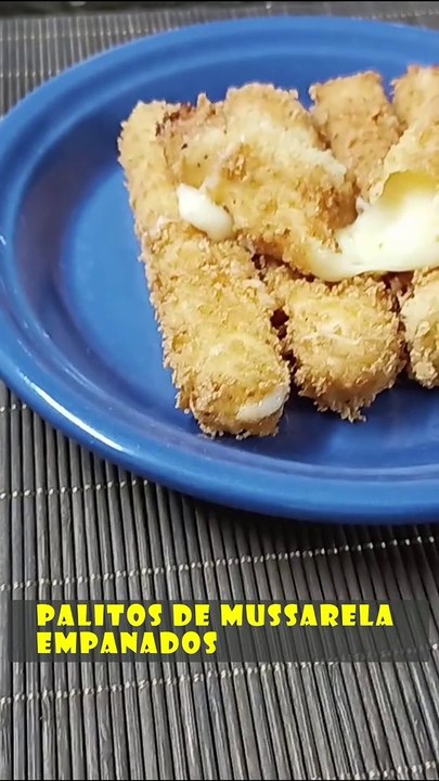 Palitos de mussarela empanados #shorts