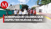 Rutilio Escandón inauguró la pavimentación de calles en Chiapas