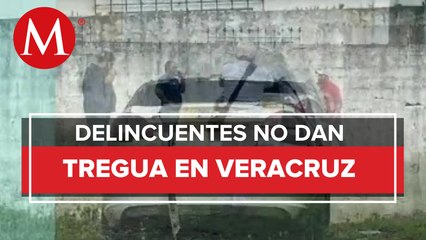 Sujetos armados incendian vehículo en Veracruz