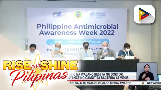 DOH, nagbabala sa posibleng epekto kung hindi tututukan ang problema ng antimicrobial resistance; Pag-inom ng antibiotic na walang reseta ng doktor, nagreresulta sa resistance ng gamot sa bacteria at virus