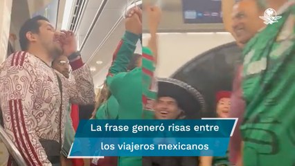 "Ya se la saben mi gente": Aficionado mexicano "asalta" a paisanos en el metro de Qatar