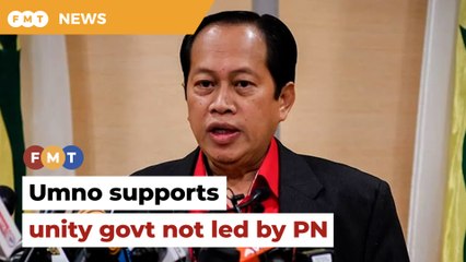 Umno agrees to be part of unity govt not led by PN