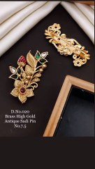 Brass High Gold Sadi Pin - Brass Jewelry