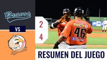 Resumen Bravos vs Águilas del 23-nov