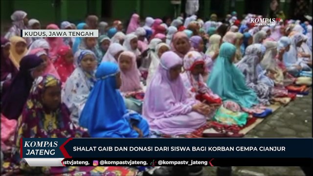 Shalat Gaib dan Donasi dari Siswa Bagi Korban Gempa Cianjur