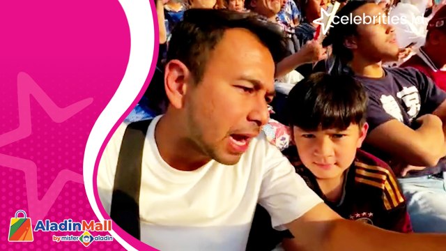 Seru! Raffi Ahmad Ajak Rafathar Nonton Langsung Pertandingan Jepang Lawan Jerman