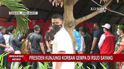 Jokowi Tinjau Langsung Penanganan Korban Gempa di RSUD Sayang